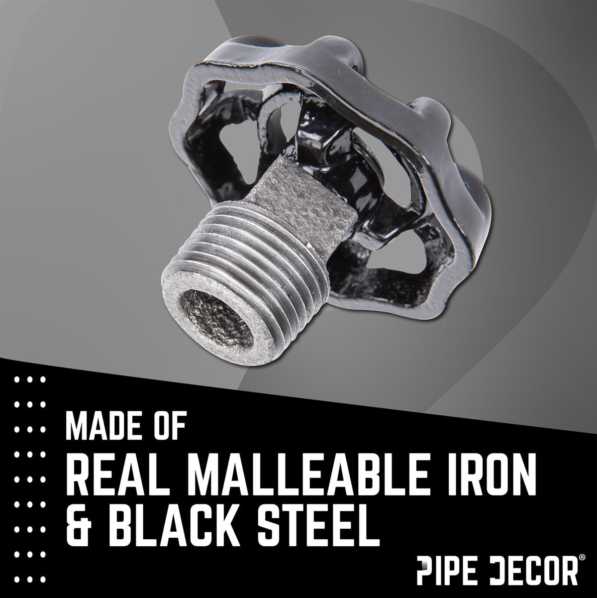 Black Industrial Spigot with Plug (2-Pack), photo 2 of 9