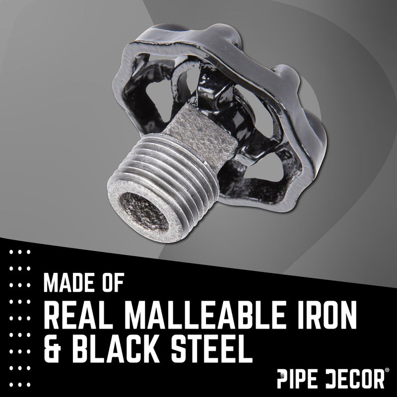 Black Industrial Spigot with Plug (2-Pack)