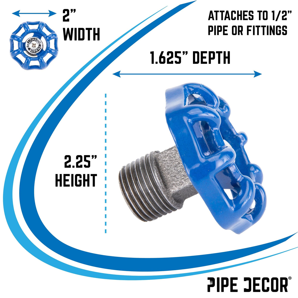 Blue Industrial Spigot with Plug (2-Pack), photo 3 of 9