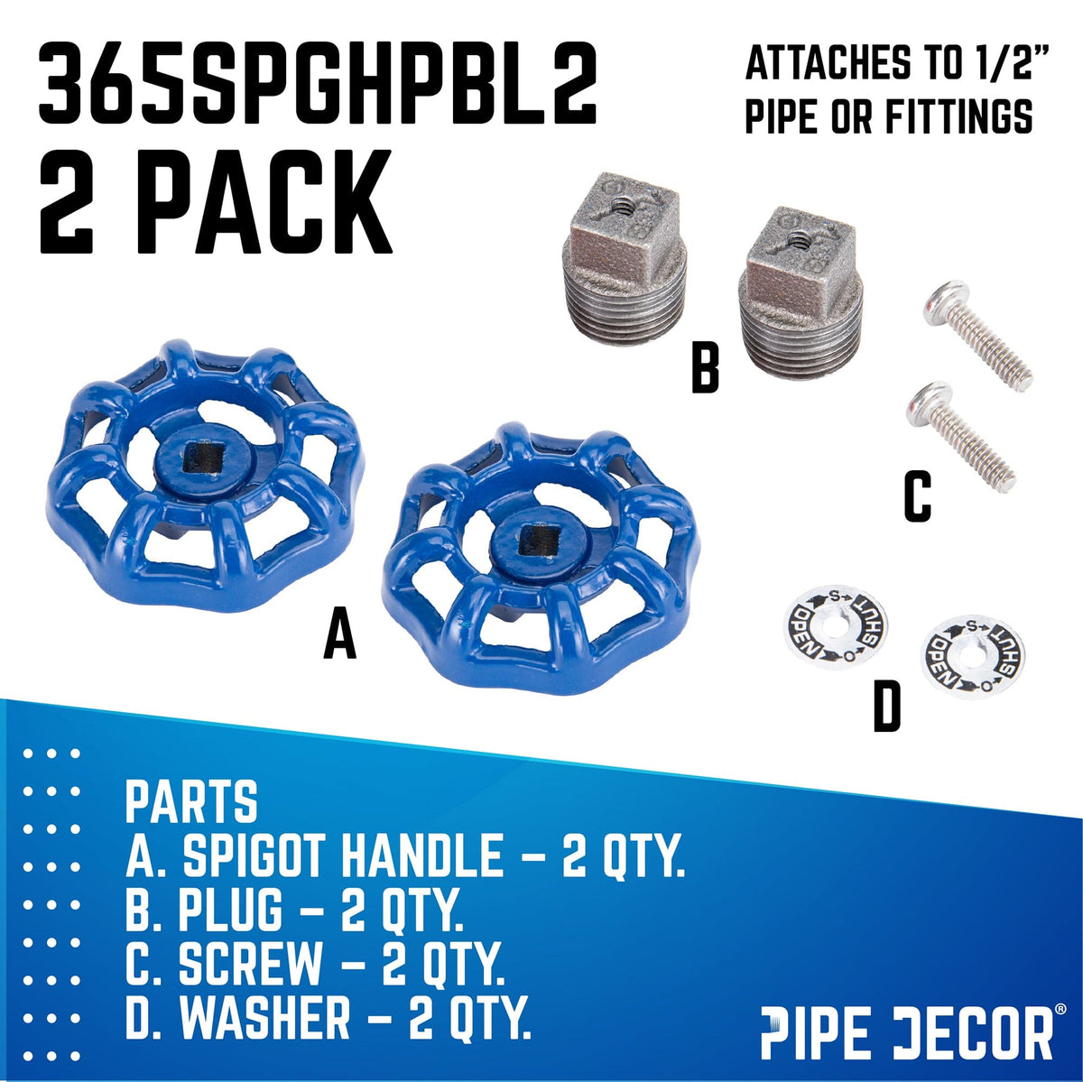 Blue Industrial Spigot with Plug (2-Pack), photo 9 of 9