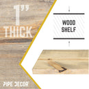 RESTORE Driftwood Tan 36 in. Wood Shelf (Wood Only)