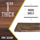 RESTORE Trail Brown 24 in. Wood Shelf (Wood Only)