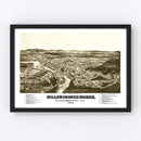 Vintage Map of Hillsborough-Bridge, New Hampshire 1884
