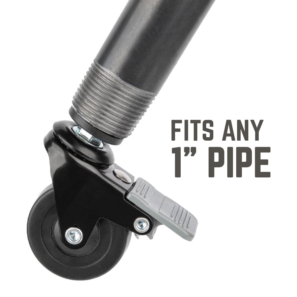Swivel Caster Wheels for 1" Pipe (4-Pack), photo 8 of 10