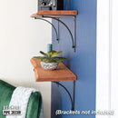RESTORE Sunset Cedar 24 in. Live Edge Wood Shelf (Wood Only) by PIPE DECOR