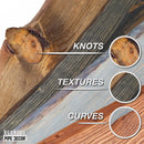 RESTORE Sunset Cedar 36 in. Live Edge Wood Shelf (Wood Only) by PIPE DECOR
