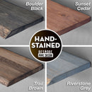 RESTORE Trail Brown 36 in. Live Edge Wood Shelf (Wood Only)