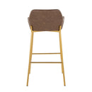 Daniella - Contemporary / Glam Fixed Height Bar Stool (Set of 2)
