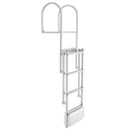 Retractable Dock Ladder, 4 Steps, Aluminum Alloy Swim Ladder by HouseOfZazla