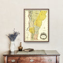 Vintage Map of Vermont 1814