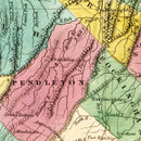 Vintage Map of Virginia 1832