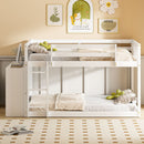 Bunk Bed With 4 Drawers and 3 Shelves by HouseOfZazla
