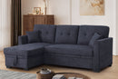 Sectional Sofa Bed - Dark Blue by Unique Piece Furniture