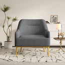 Modern Elegance Accent Chair With Curved Backrest by HouseOfZazla