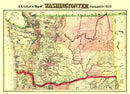 Vintage Map of Washington 1878