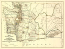 Vintage Map of Washington 1866