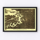Vintage Map of Washington 1891