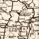 Vintage Map of West Virginia 1916