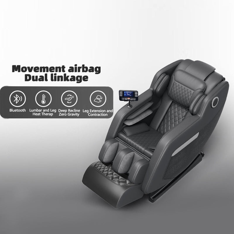 Massage Chair,Full Body Zero Gravity Recliner , Hip Heating, Foot Massage and Air Massage System for Home Office, for mom/dad (Black)