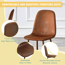 (Set of 4) Backrest AndTransfer Legs Chairs Adding A Touch Of Elegance To Minimalist And Scandinavian Style Homes - Walnut by HouseOfZazla