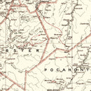 Vintage Map of West Virginia 1918