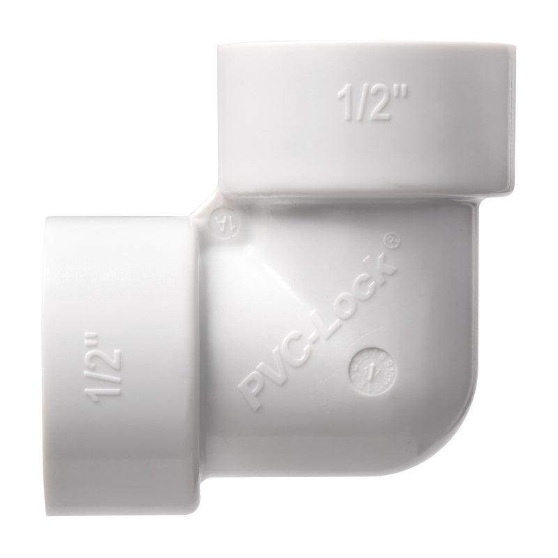 1/2" PVC-Lock Elbow 33774