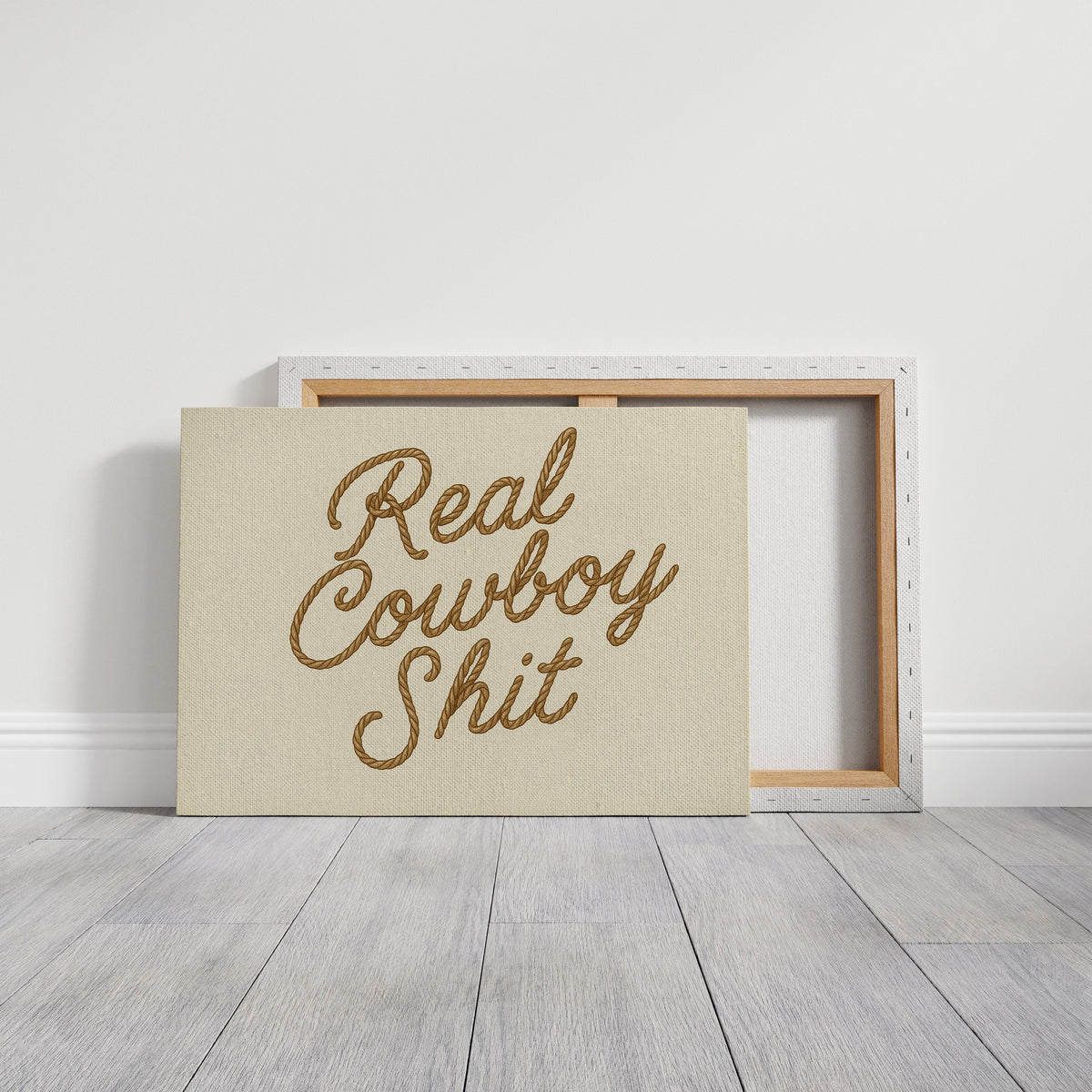 Poster Real Cowboy Sh*t Western Typography Wall Art Rope Script Rustic Ranch Home Decor, photo 12 of 16