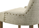 Yotam Side Chair (Set of 2) - Beige / Oak by HouseOfZazla