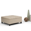 Harrison - Upholstered Coffee Table Storage Ottoman by HouseOfZazla
