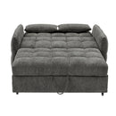 Loveseat Sofa Pull-Out Bed With Adjustable Backrest, 3 USB Ports And 2 Lumbar Pillows For Living Room by HouseOfZazla