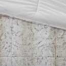 King 4PC Faux Fur Comforter Set