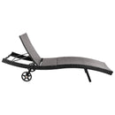 K&K 80'' Patio Wicker Chaise Lounge Chairs Set of 2 by HouseOfZazla