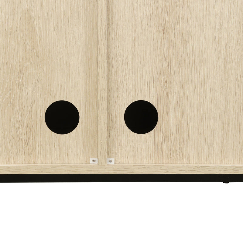 3 Door Cabinet, Sideboard Accent Cabinet, Storage Cabinet for Living Room, Hallway Entryway Kitchen