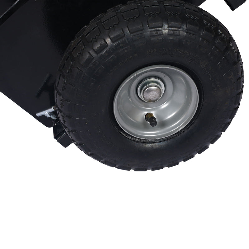 Heavy Duty 600Lb Panel Dolly With 10In. Pneumatic Wheels Alloy Steel - Black, photo 2 of 8