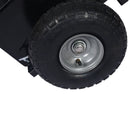 Heavy Duty 600Lb Panel Dolly With 10In. Pneumatic Wheels Alloy Steel - Black by HouseOfZazla