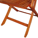 Foldable Patio Dining Set With 4 Folding Chairs For Indoor And Outdoor Use - Teak by HouseOfZazla