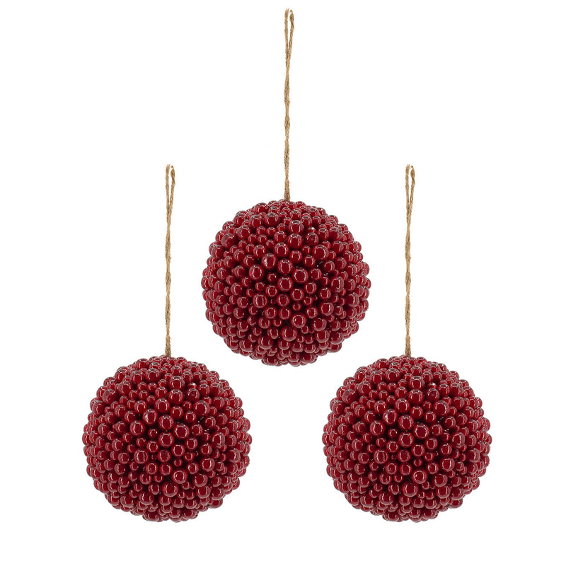 6.5" Traditional Red Berry Ball, photo 2 of 9