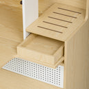 Furniture Style Multi Use Natural Cat Litter Box House With Flip Down Door - Natural by HouseOfZazla