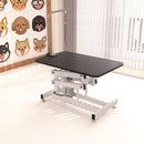 Hydraulic Dog Pet Grooming Table Heavy Duty Big Size Z-Lift Pet Grooming Table - Black / White by HouseOfZazla