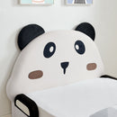 Twin Size Cute Panda Shaped Kids Bed - White / Black