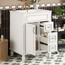 Bathroom Vanity With Sink, Compact Cabinet & 2 Drawers And Adjustable Shelf by HouseOfZazla