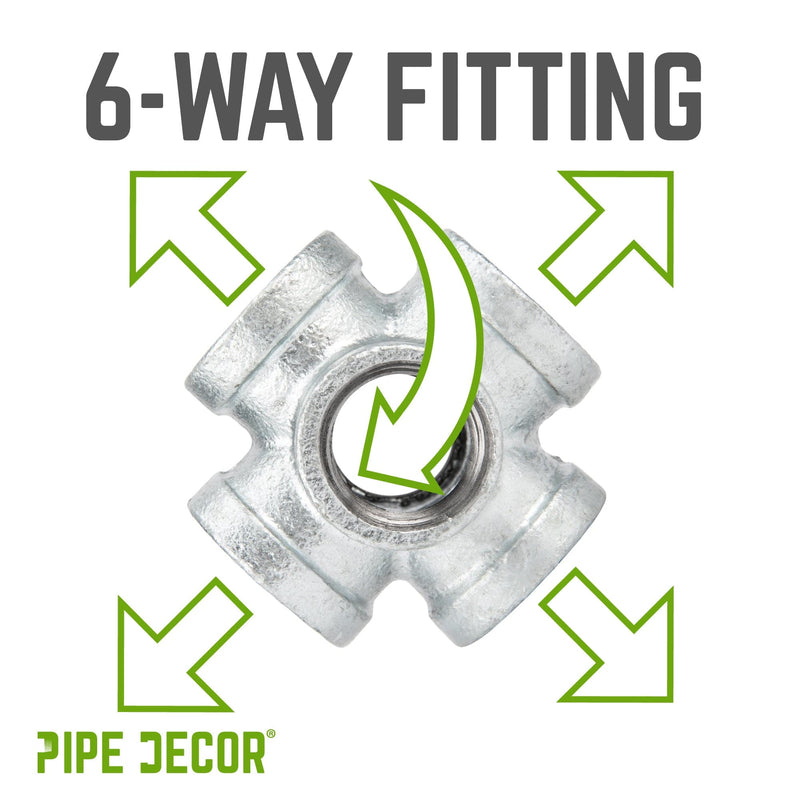 1 in. Galvanized 6-Way Fitting, photo 3 of 10