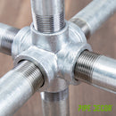 1 in. Galvanized 6-Way Fitting