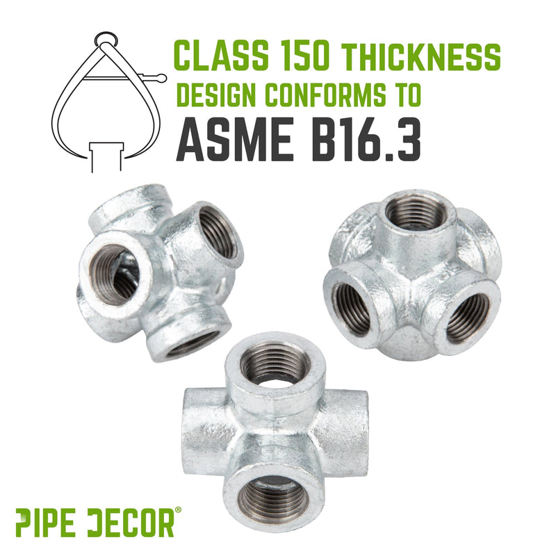 3/4 in. Galvanized 6-Way Fitting, photo 5 of 10