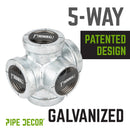 1 in. Galvanized 5-Way Fitting