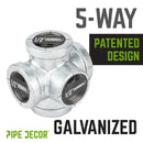 1/2 in. Galvanized 5-Way Fitting