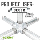 1/2 in. Galvanized 5-Way Fitting by PIPE DECOR