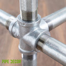 1/2 in. Galvanized 5-Way Fitting by PIPE DECOR