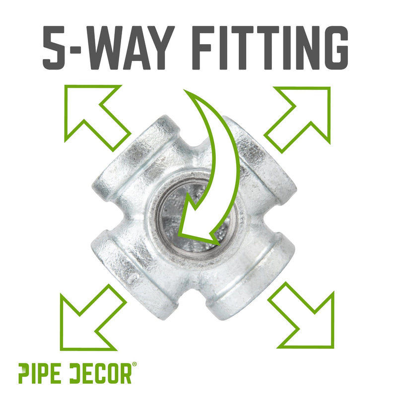 3/4 in. Galvanized 5-Way Fitting