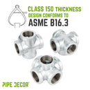 3/4 in. Galvanized 5-Way Fitting by PIPE DECOR